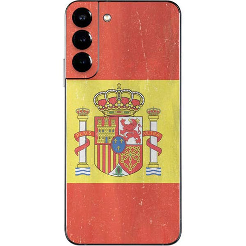 Spain Flag Distressed Galaxy S22 Plus Skin